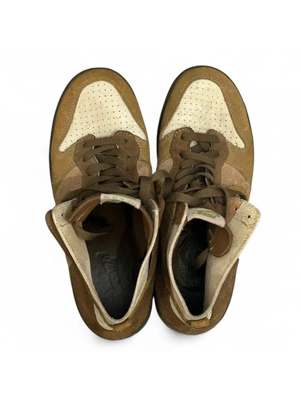 Vintage Nike Dunk High Top NL Considered 2005 Curry Brown Tan Vtg Mens Size 9 - Picture 6 of 8